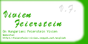 vivien feierstein business card